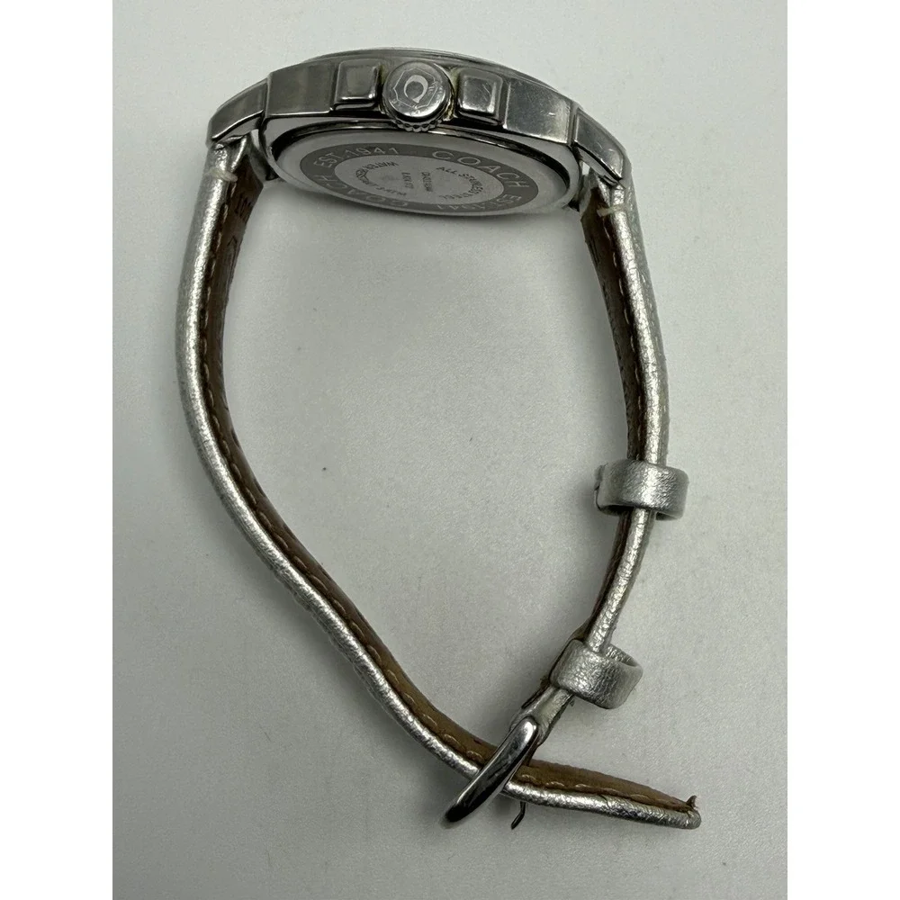 Coach ca433140444 New Battery Ladies Watch 39MM 7.25" Leather Band - Picture 11 of 12